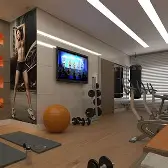 Aluno em rotina de fortalecimento